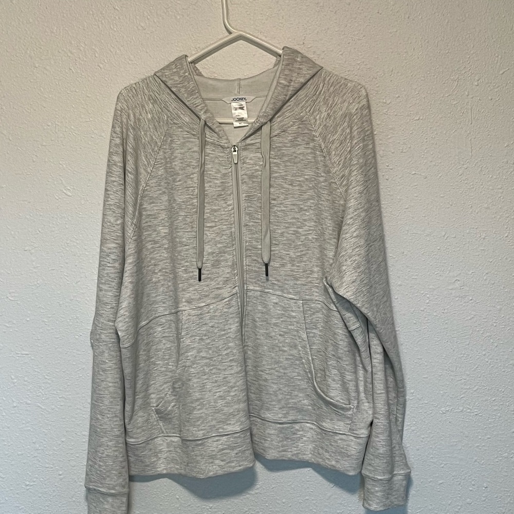 Jockey Light Gray Women’s Zip-Up Hoodie
